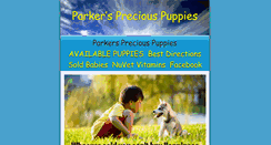 Desktop Screenshot of parkerspreciouspuppies.com