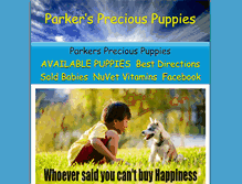 Tablet Screenshot of parkerspreciouspuppies.com